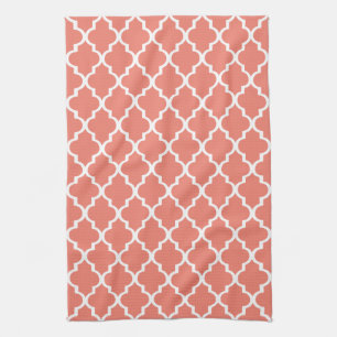 Serviette de cuisine de corail de Quatrefoil
