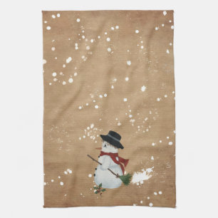 Serviette de cuisine de Country Snowman