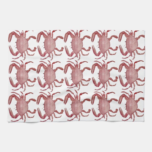 Serviette de cuisine de crabe (Horizontal)