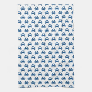 Serviette de cuisine de crabe bleu