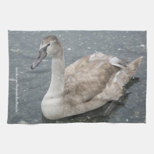 Serviette de cuisine de cygne
