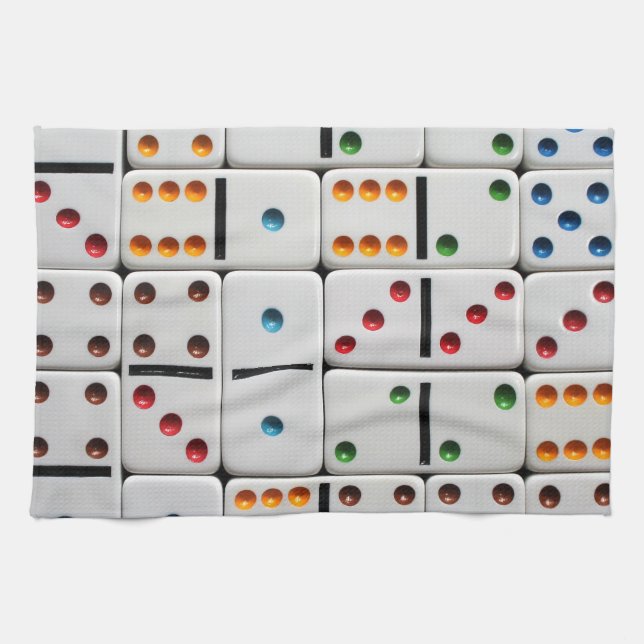 Serviette de cuisine de dominos (Horizontal)