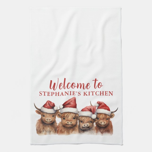 Serviette de cuisine de la famille des vaches High (Vertical)