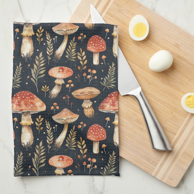 Serviette de cuisine de la Forêt Magique (Quart Plié)
