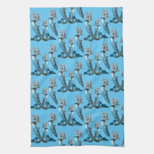 Serviette de cuisine de la plage Mermaids