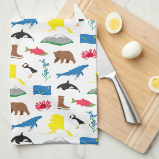 serviette de cuisine de l'Alaska