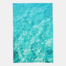 Serviette de cuisine de mer turquoise