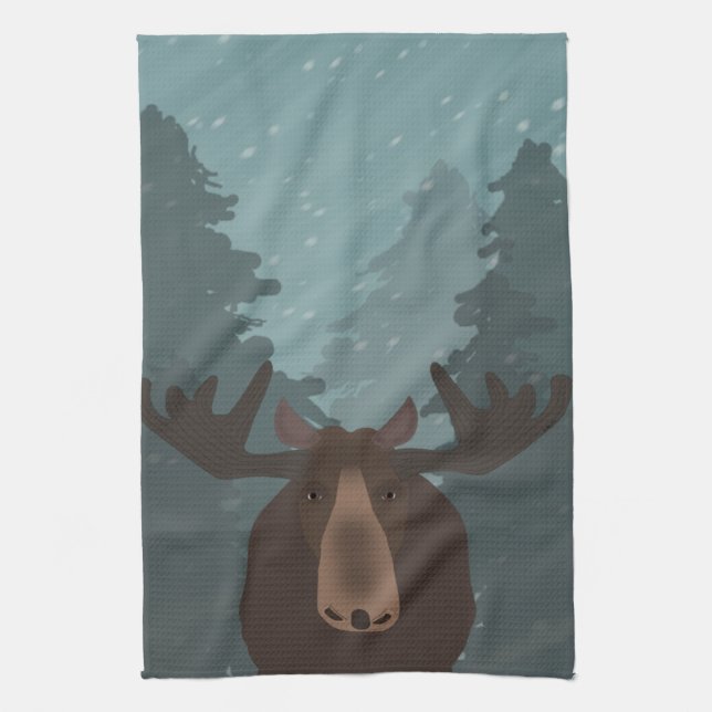Serviette de cuisine de Moose (Vertical)