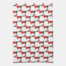 Serviette de cuisine de Noël pour chien de Père No