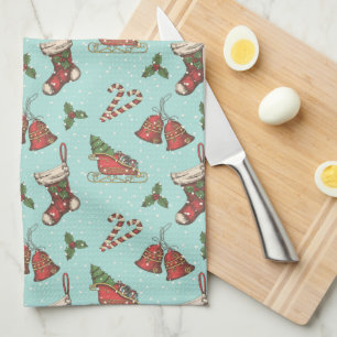 Serviette de cuisine de Noël Vintage