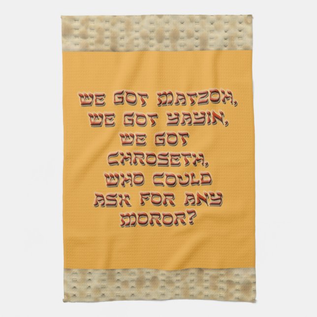 Serviette de cuisine de pâque de Punny avec la (Vertical)