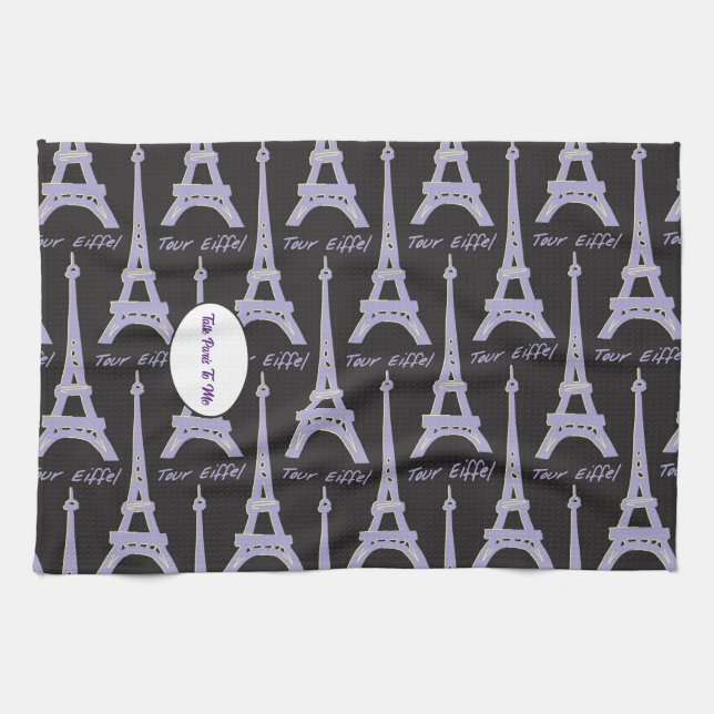Serviette de cuisine de Paris (Horizontal)