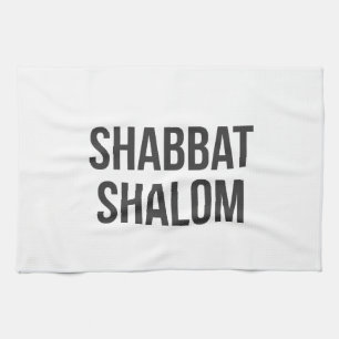 Serviette de cuisine de Shabbat Shalom