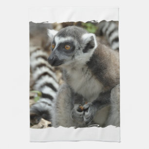 Serviette de cuisine de singe de lémur