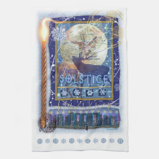 Serviette de cuisine de solstice d'hiver