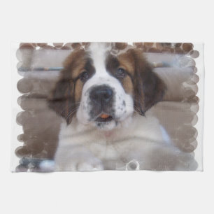 Serviette de cuisine de St Bernard