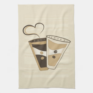 Serviette de cuisine de tasse de café