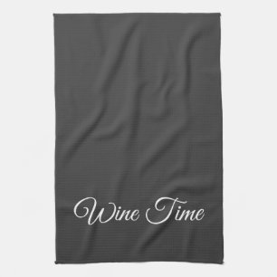 Serviette de cuisine de temps de vin