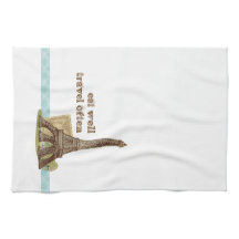 Serviette de cuisine de thé de Tour Eiffel de