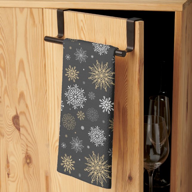 Serviette de cuisine de vacances (Pliage en tiers)