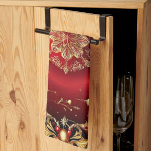 Serviette de cuisine de vacances ornements décorat