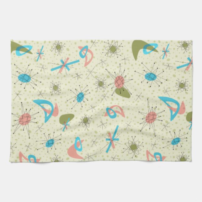 serviette de cuisine d'ère atomique des années (Horizontal)