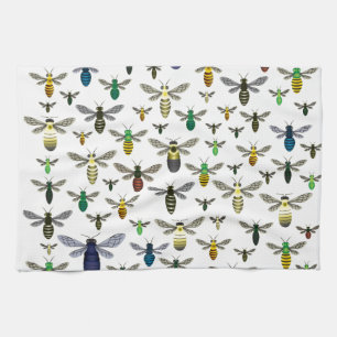 Serviette de cuisine des abeilles autochtones colo