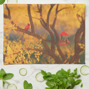 Serviette de cuisine du gardien d'automne