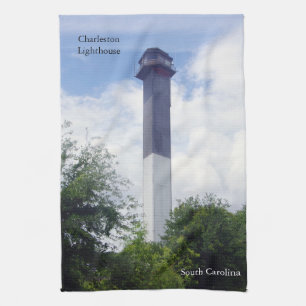 Serviette de cuisine du phare de Charleston