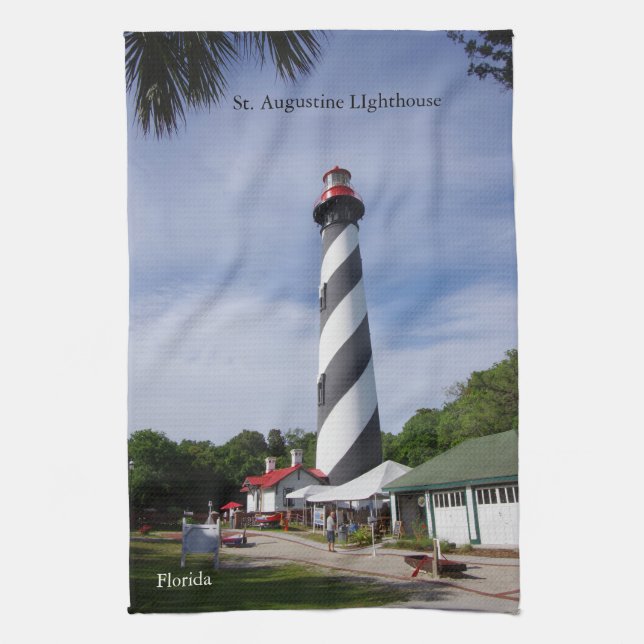 Serviette de cuisine du phare St. Augustine (Vertical)