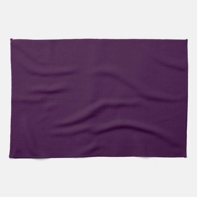 Serviette de cuisine Eggplant Purple Twill (Horizontal)