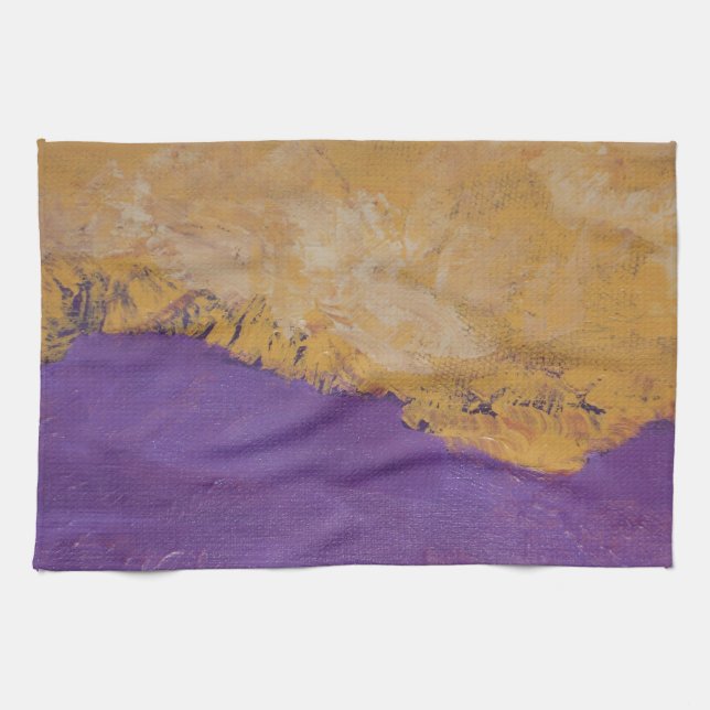 serviette de cuisine élégante de tissu de pourpre (Horizontal)