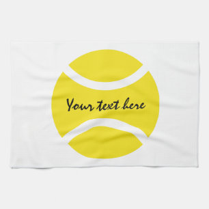 Serviette de cuisine en balle de tennis jaune pers