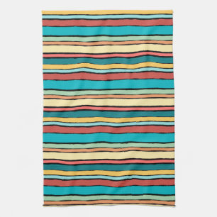 Serviette de cuisine en bande père Noël Fe 16 po x