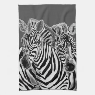 Serviette de cuisine en couple Zebra - Choisissez 