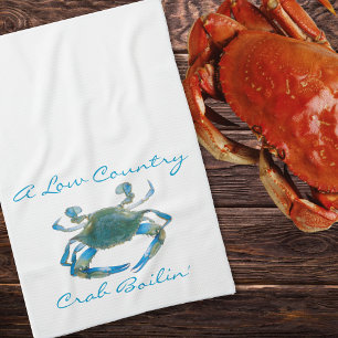 Serviette de cuisine en ébullition de crabe