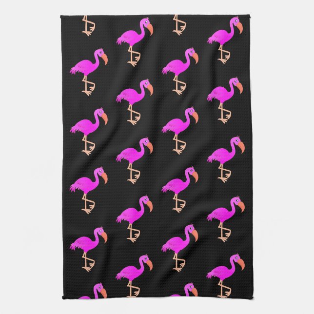 Serviette de cuisine en Flamant rose rose - Choisi (Vertical)