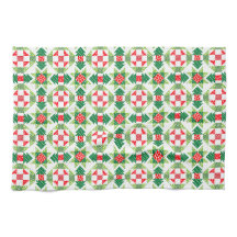 Serviette de cuisine en patchwork de Noël
