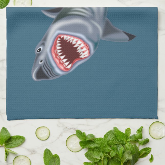 Serviette de cuisine en requin Couleurs personnali (Plié)