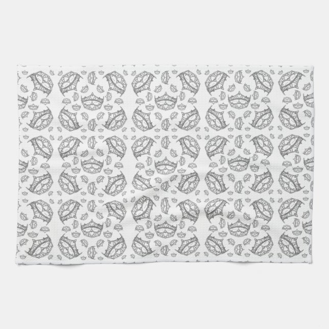 Serviette de cuisine en tiare Queen of Hearts (Horizontal)