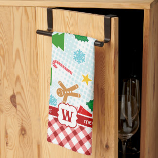 Serviette de cuisine Festive White Christmas