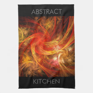 Serviette de cuisine Firestorm Art Abstrait