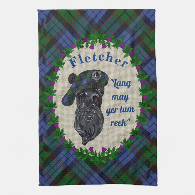 Serviette de cuisine Fletcher Scottie Dog (Vertical)