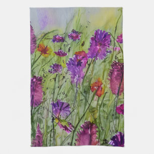 Serviette de cuisine fleur sauvage