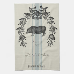 Serviette de cuisine française Vintage