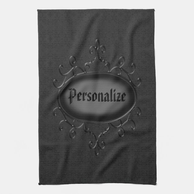 Serviette de cuisine gothique personnalisée de (Vertical)