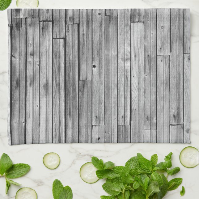 Serviette de cuisine - Grange Patinée (Plié)