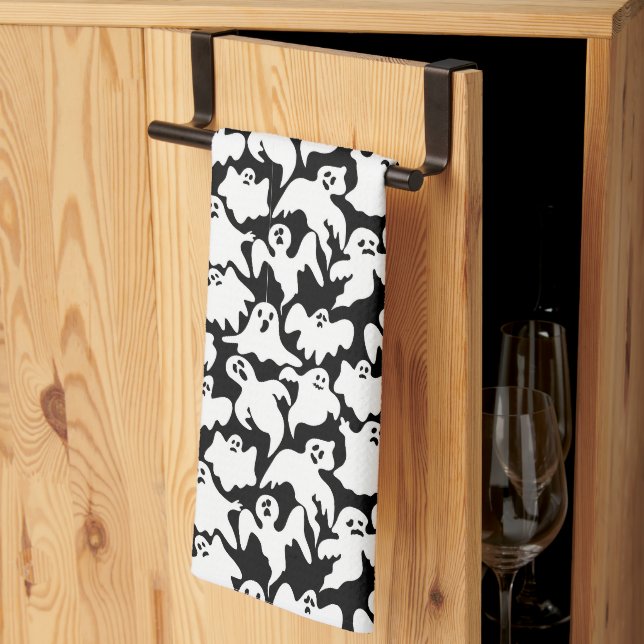 Serviette de cuisine Halloween (Pliage en tiers)
