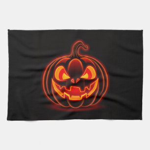 Serviette de cuisine Halloween Citrouille Néon Mig