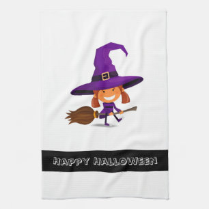 Serviette de cuisine Halloween Witch